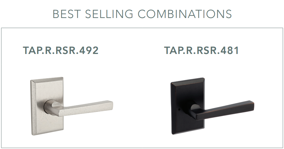 Baldwin - Reserve Collection - Interior Levers - Taper Door Lever (Full Dummy)