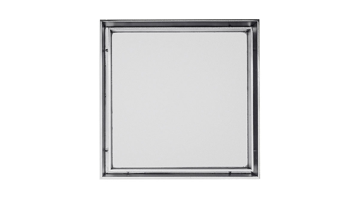 Infinity Drain - 4" x 4" Square Center Drain - TD 4 Tile Series Drain (Complete Kit)
