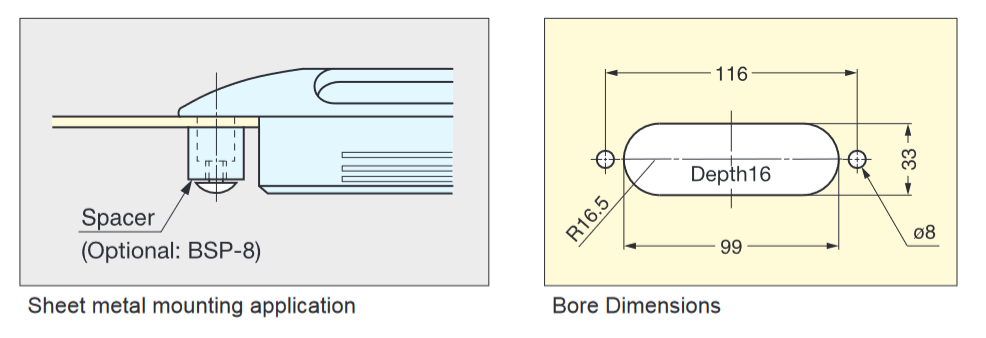 Sugatsune UTZ-130 Recessed Pull