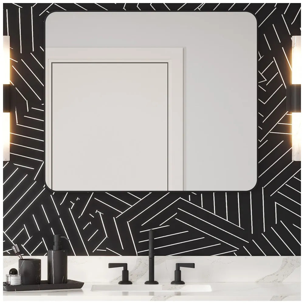 Hardware Resources - 22" Width Rounded Rectangle Metal Frame Mirror