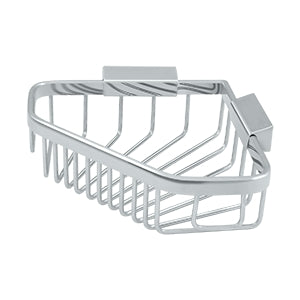 Deltana - Bathroom Baskets - 8-1/4" x 6-7/8" Pentagon Corner Wire Basket