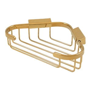 Deltana - Bathroom Baskets - 8-3/4" x 6-7/8" Triangular Corner Wire Basket