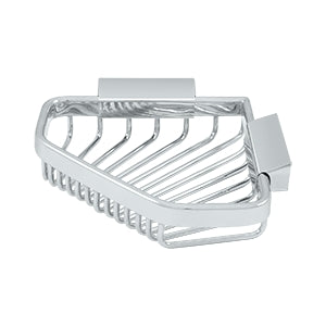 Deltana - Bathroom Baskets - 6-3/4" x 5-1/4" Pentagon Corner Wire Basket