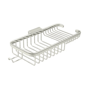Deltana - Bathroom Baskets - 10-3/8" Combo Rectangular Wire Basket w/ Hook