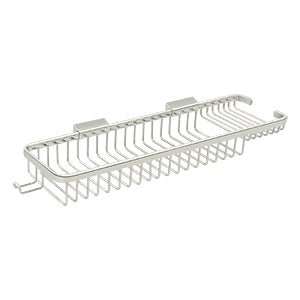 Deltana - Bathroom Baskets - 17-3/4" Combo Rectangular Wire Basket w/ Hook