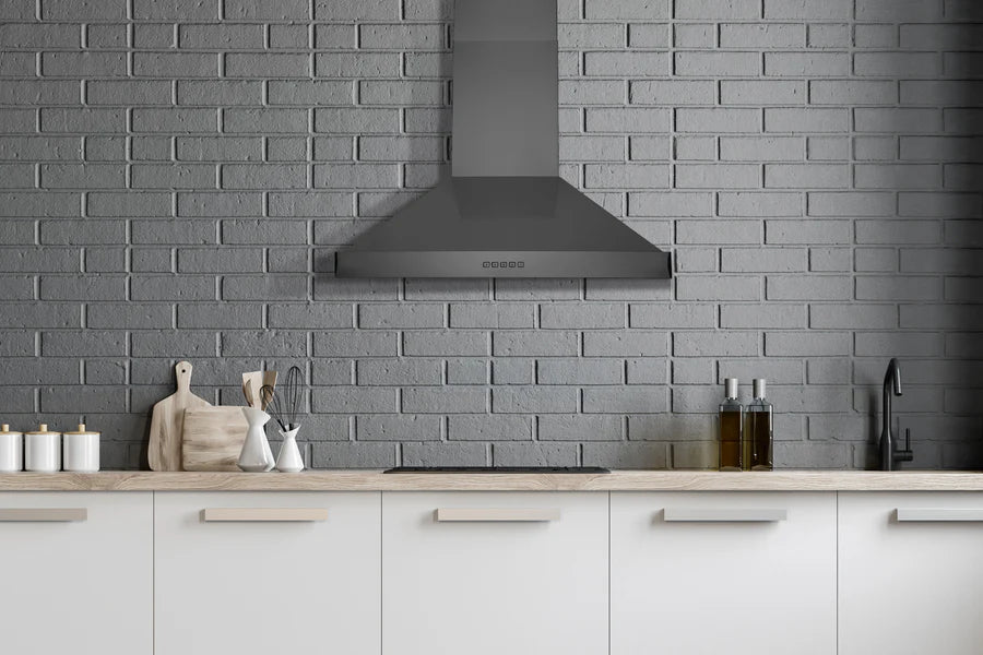Hauslane - Wall-Mounted Range Hoods - WM-590BSS Convertible Range Hood