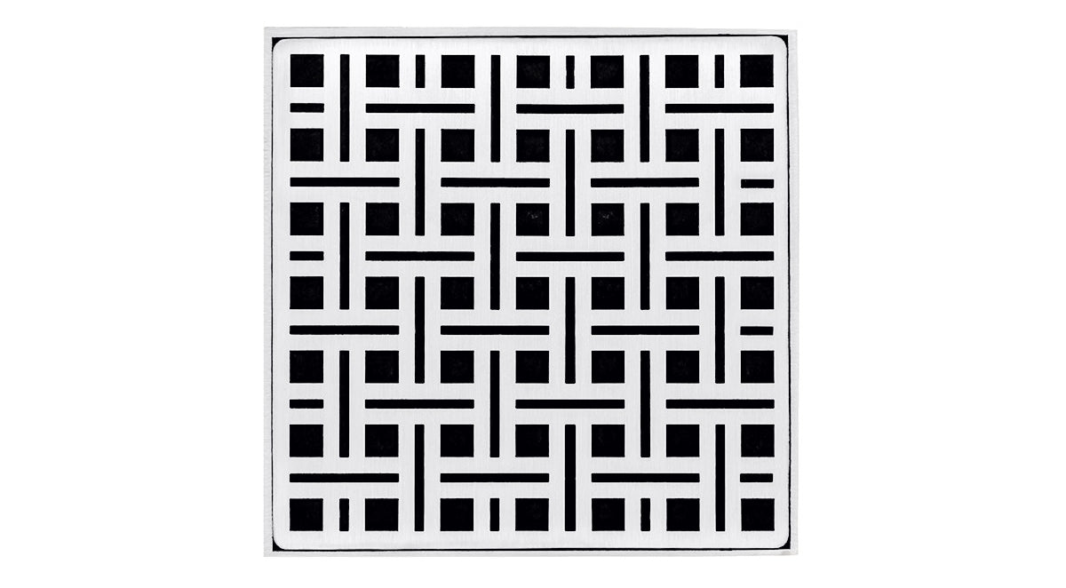 Infinity Drain - 5" x 5" Square Center Drain - VD 5 Weave Series Drain (Complete Kit)