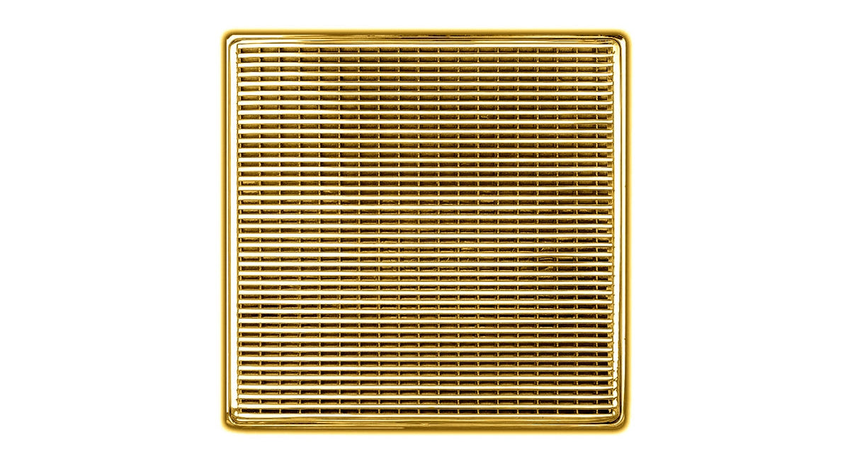 Infinity Drain - 5" x 5" Square Center Drain - WD 5 High Flow Wedge Wire Series Drain (Complete Kit)