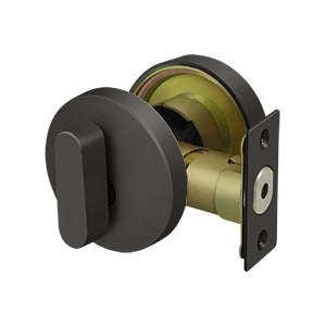 Deltana - Deadbolts - Modern Low Profile Deadbolt Lock Grade 3 / Zinc