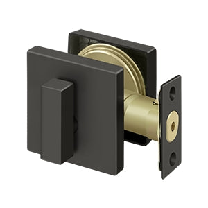 Deltana - Deadbolts - Modern Square Deadbolt Lock Grade 3 / Zinc