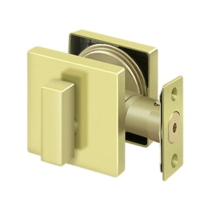 Deltana - Deadbolts - Modern Square Deadbolt Lock Grade 3 / Zinc