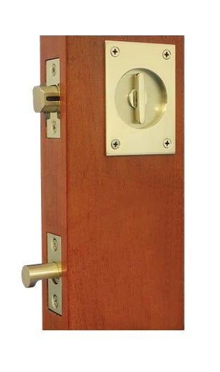 Accurate - Sliding & Pocket Door Sets - Tubular Set with Edge Pull (Privacy) For Pair of Doors