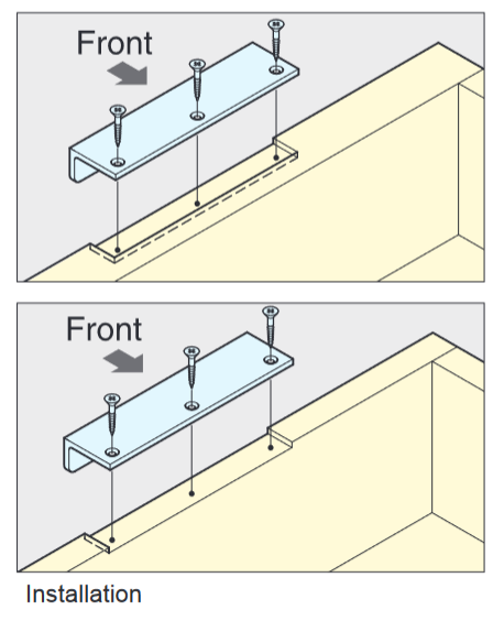 Sugatsune AG Brass Edge Pull
