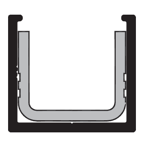 Cavity Sliders - Aluminum Bronze Anodized Floor Channel With PVC Insert