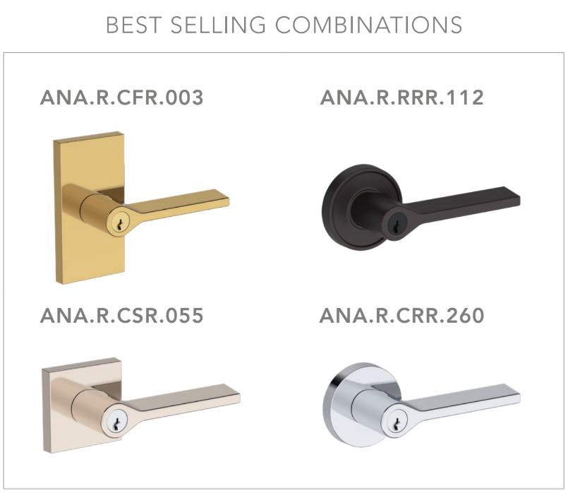 Baldwin - Reserve Collection - Keyed Levers - Anaheim Hills Door Lever (Entry)