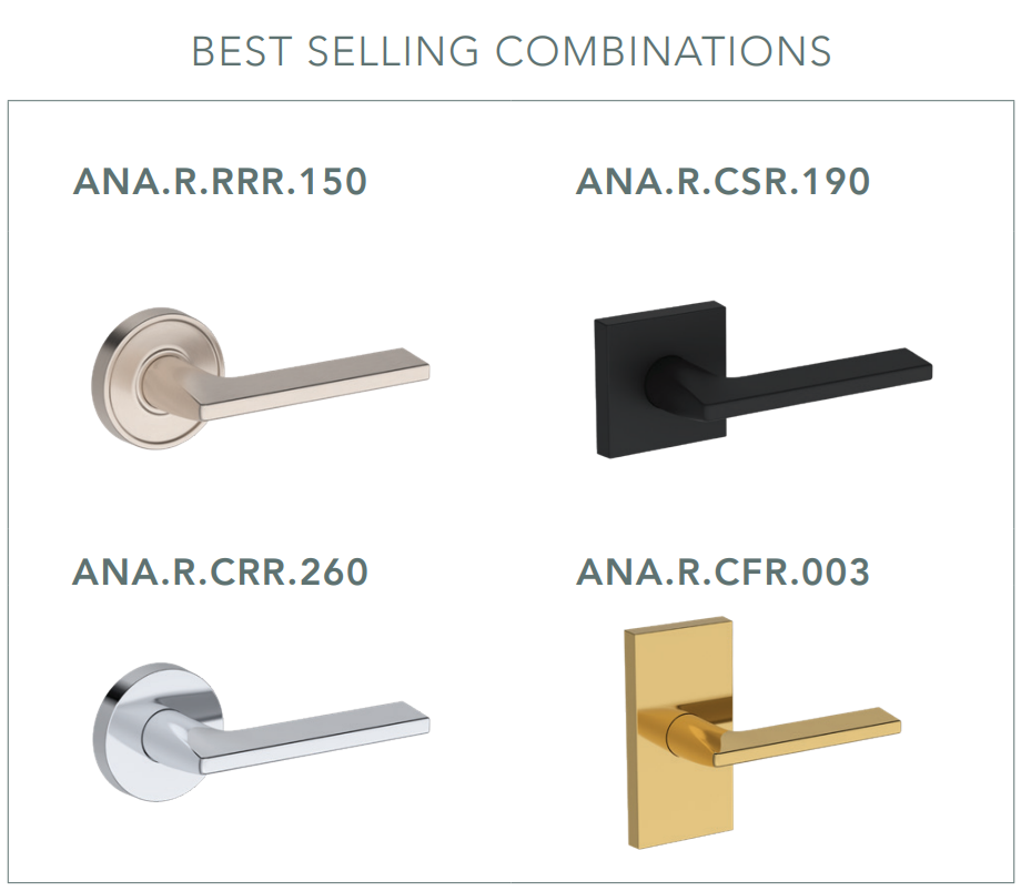Baldwin - Reserve Collection - Interior Levers - Anaheim Hills Door Lever (Half Dummy)