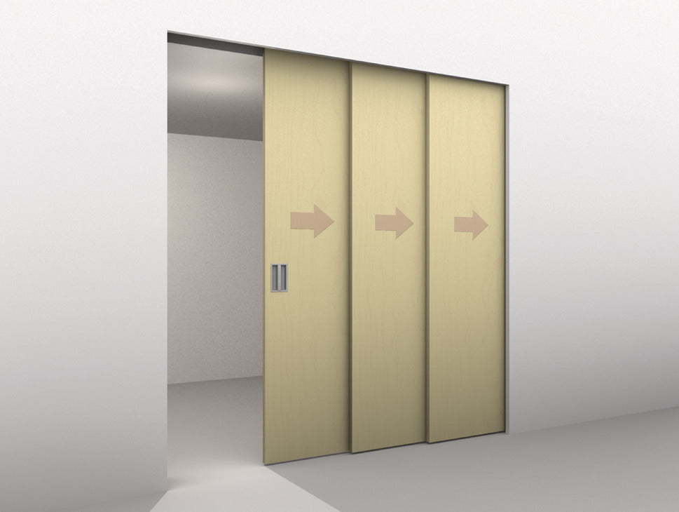 Hafele HAWA Junior Telescopic 80/3 (For 3 Doors) Sliding Door Set (Track NOT Included)