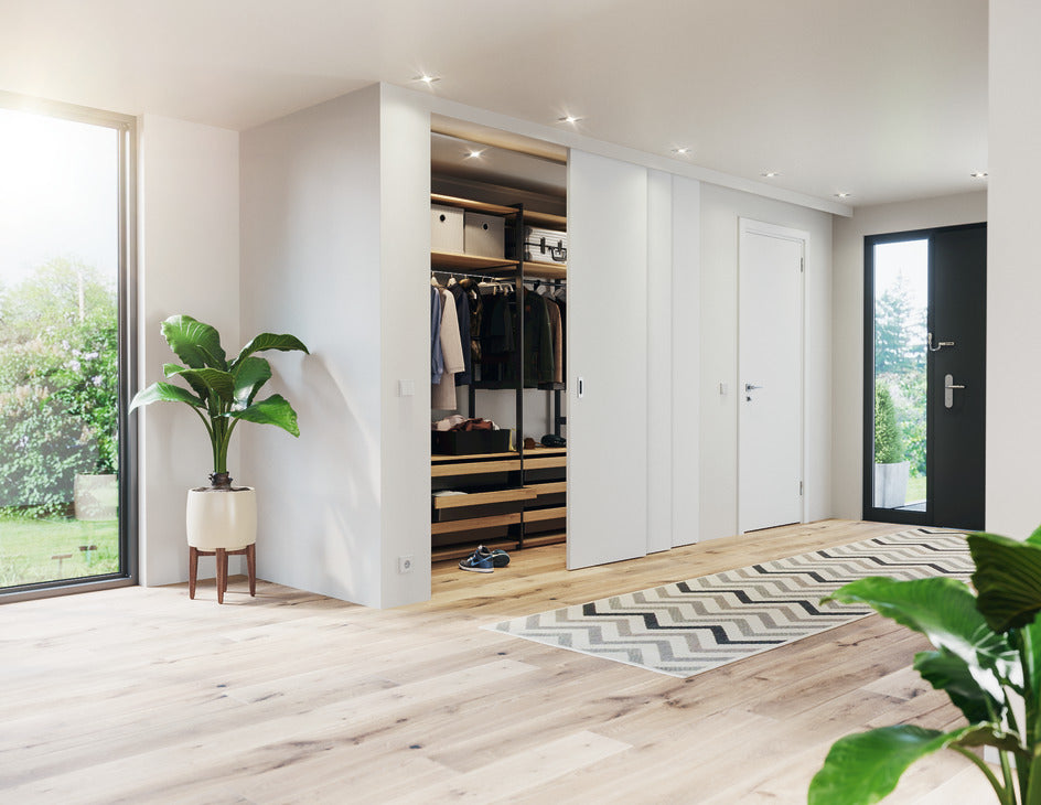 Hafele HAWA Junior Telescopic 80/3 (For 3 Doors) Sliding Door Set (Track NOT Included)