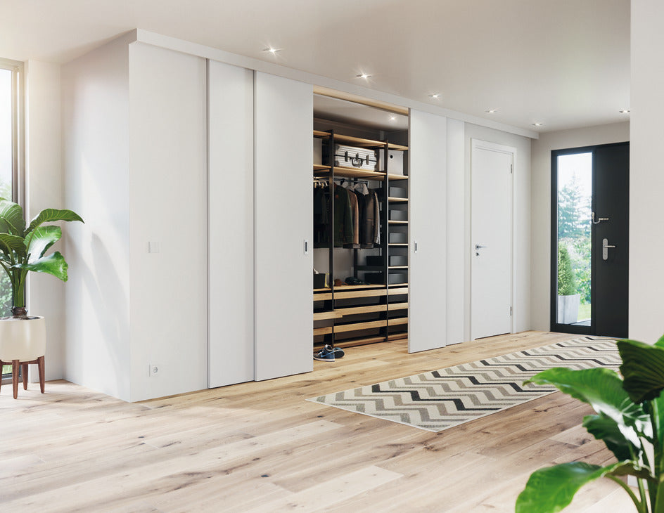 Hafele HAWA Junior Telescopic 40/4 (For 4 Doors) Sliding Door Set (Track NOT Included)