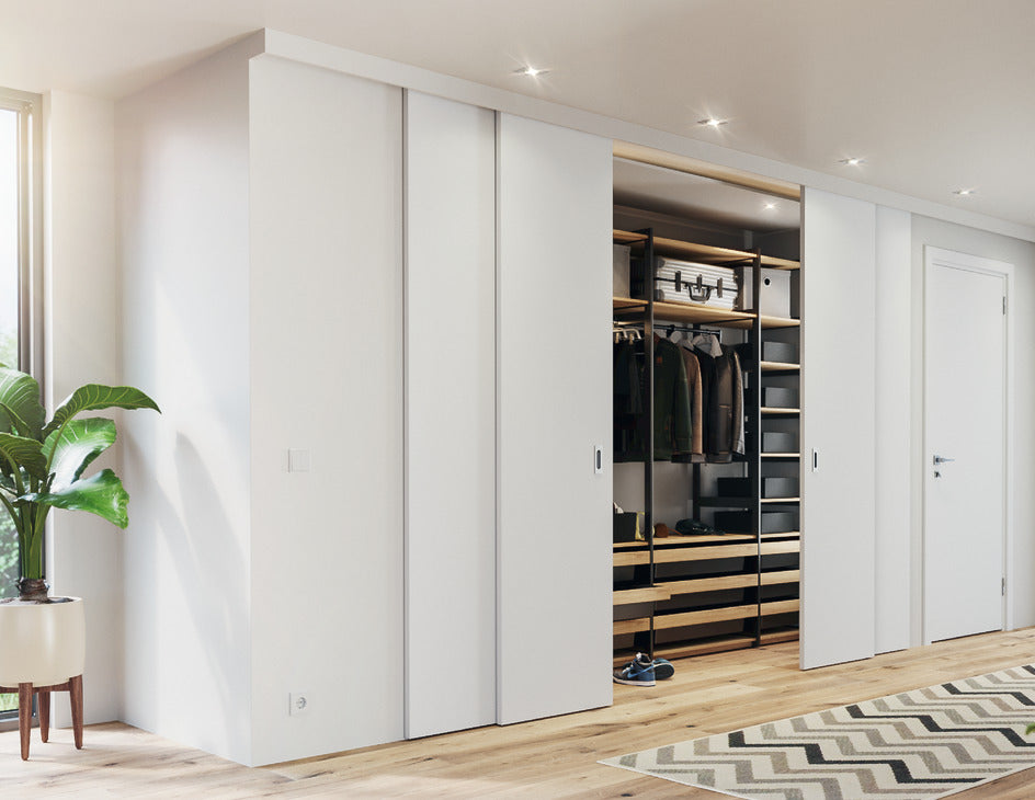 Hafele HAWA Junior Telescopic 40/4 (For 4 Doors) Sliding Door Set (Track NOT Included)