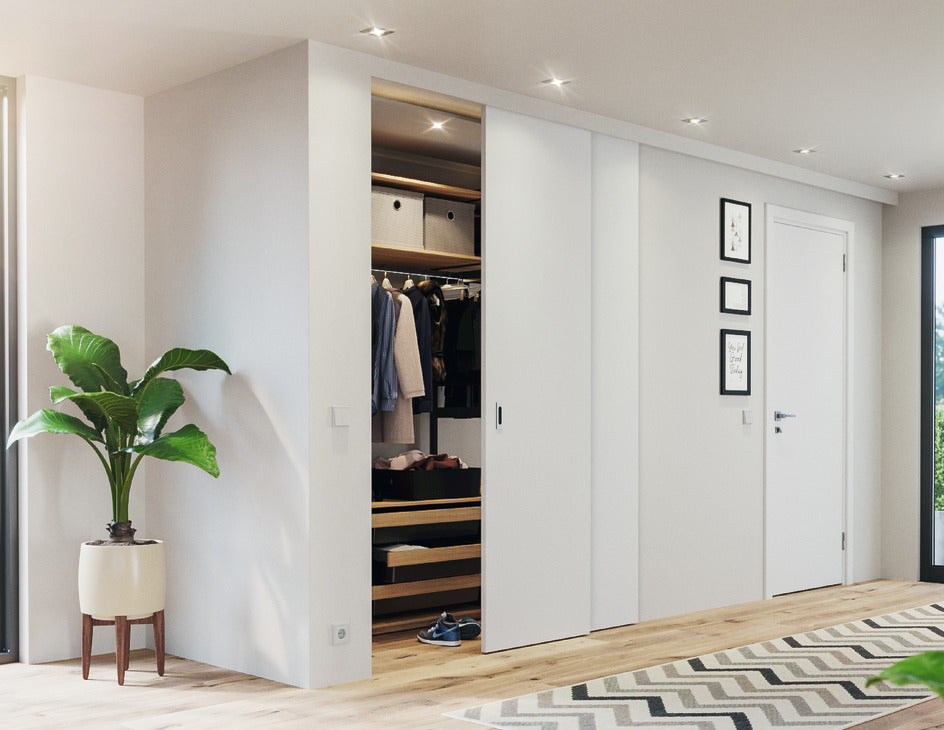 Hafele HAWA Junior Telescopic 80/2 (For 2 Doors) Sliding Door Set (Track NOT Included)
