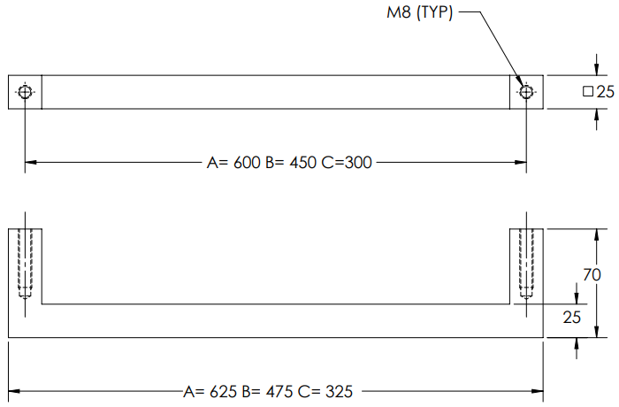 Linnea - Appliance Pulls - AP-244-25 Appliance Pull