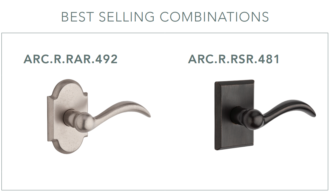 Baldwin - Reserve Collection - Interior Levers - Arch Door Lever (Full Dummy)