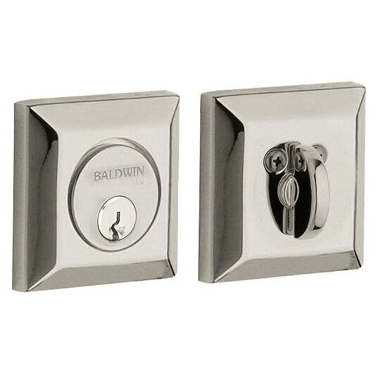 Baldwin - Estate Collection - Deadbolts - 8254 Squared Deadbolt (Single Cylinder - 2-1/8" Door Prep)