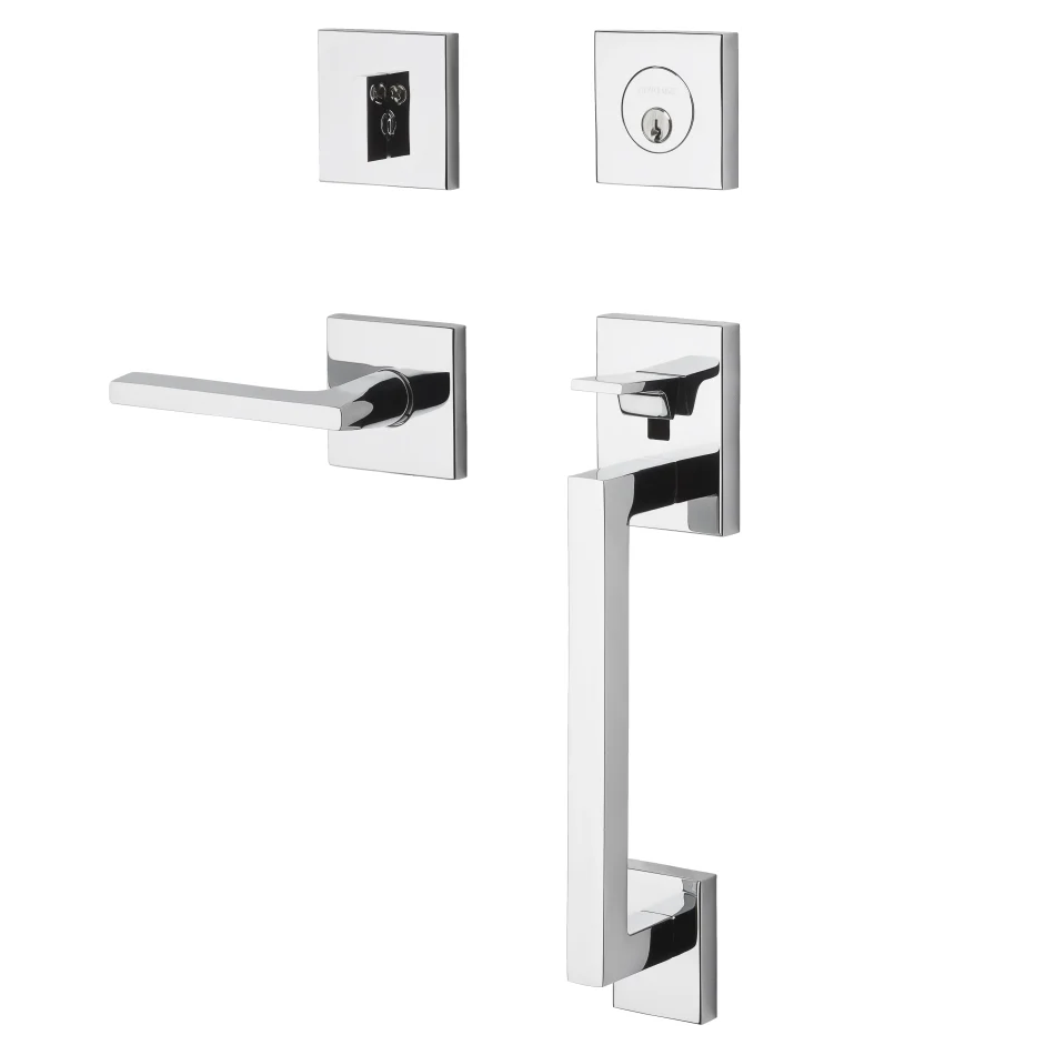 Baldwin - Estate Collection - Tubular Entry Handlesets - Minneapolis Sectional Trim w/ 5162 Minneapolis Lever