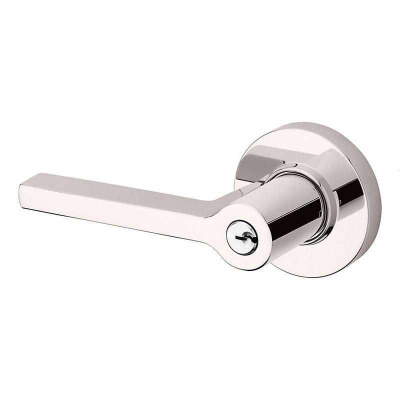 Baldwin - Estate Collection - Keyed Knobs & Levers - 5260 Minneapolis Keyed Door Lever w/ Round Rose (Pre-Configured)
