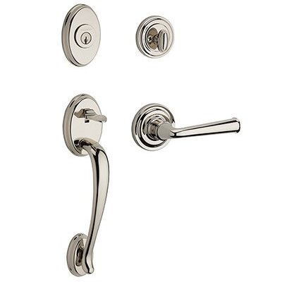 Baldwin - Reserve Collection - Tubular Entry Handlesets - Columbus Sectional Handleset w/ Federal Lever & Rose