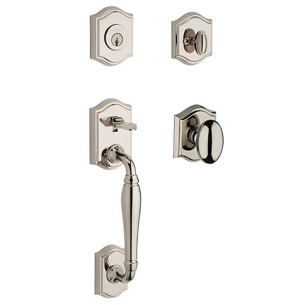 Baldwin - Reserve Collection - Tubular Entry Handlesets - Westcliff Sectional Handleset w/ Ellipse Knob & Rose
