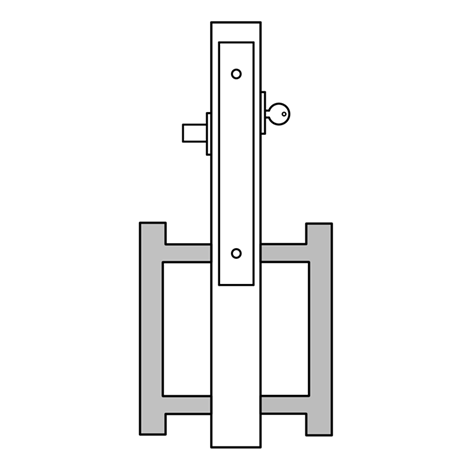 Accurate - Barn Door Sets - 9100BDL ADA Trim (Classroom Deadlock)