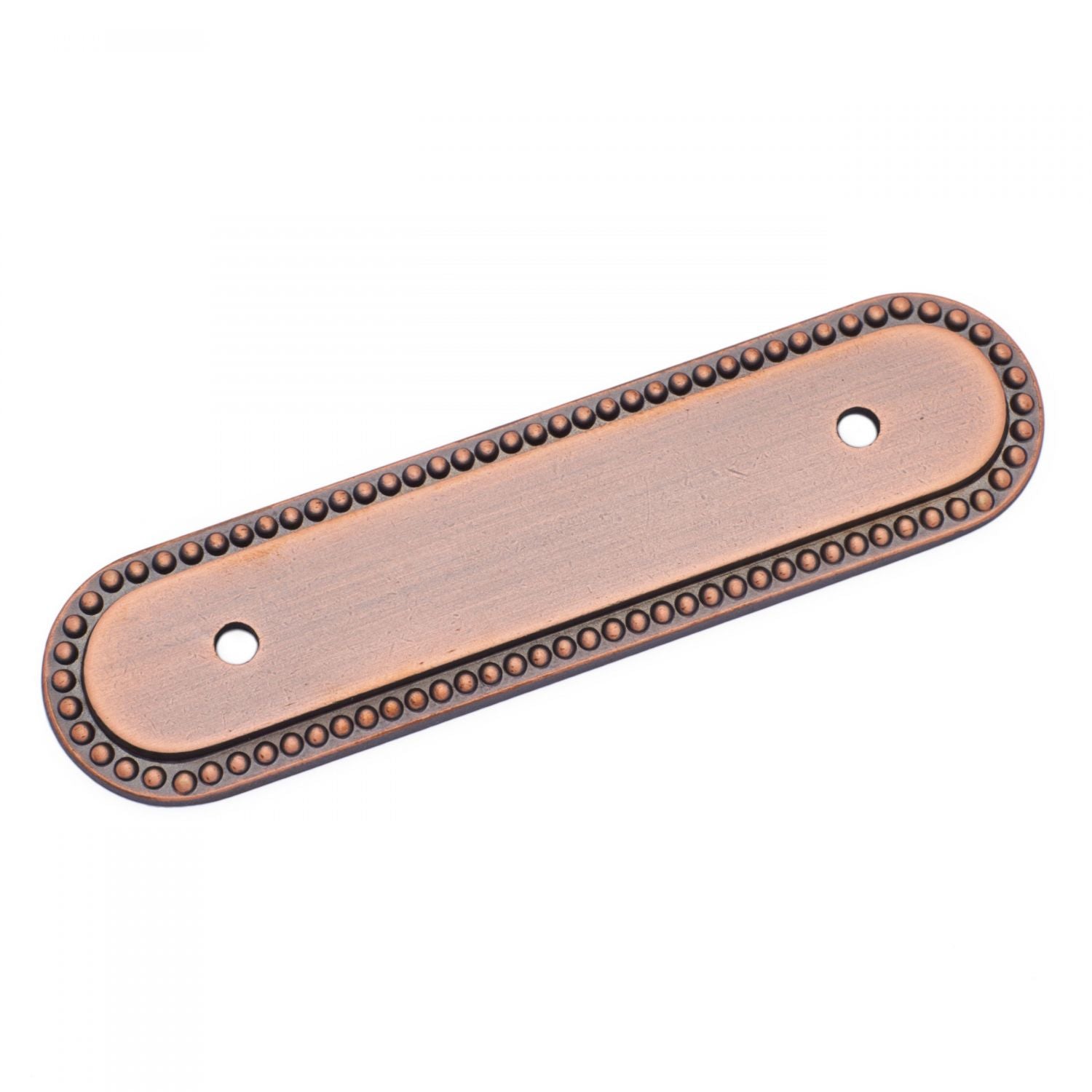 RK International - Beaded - 3" Beaded Oblong Pull Backplate