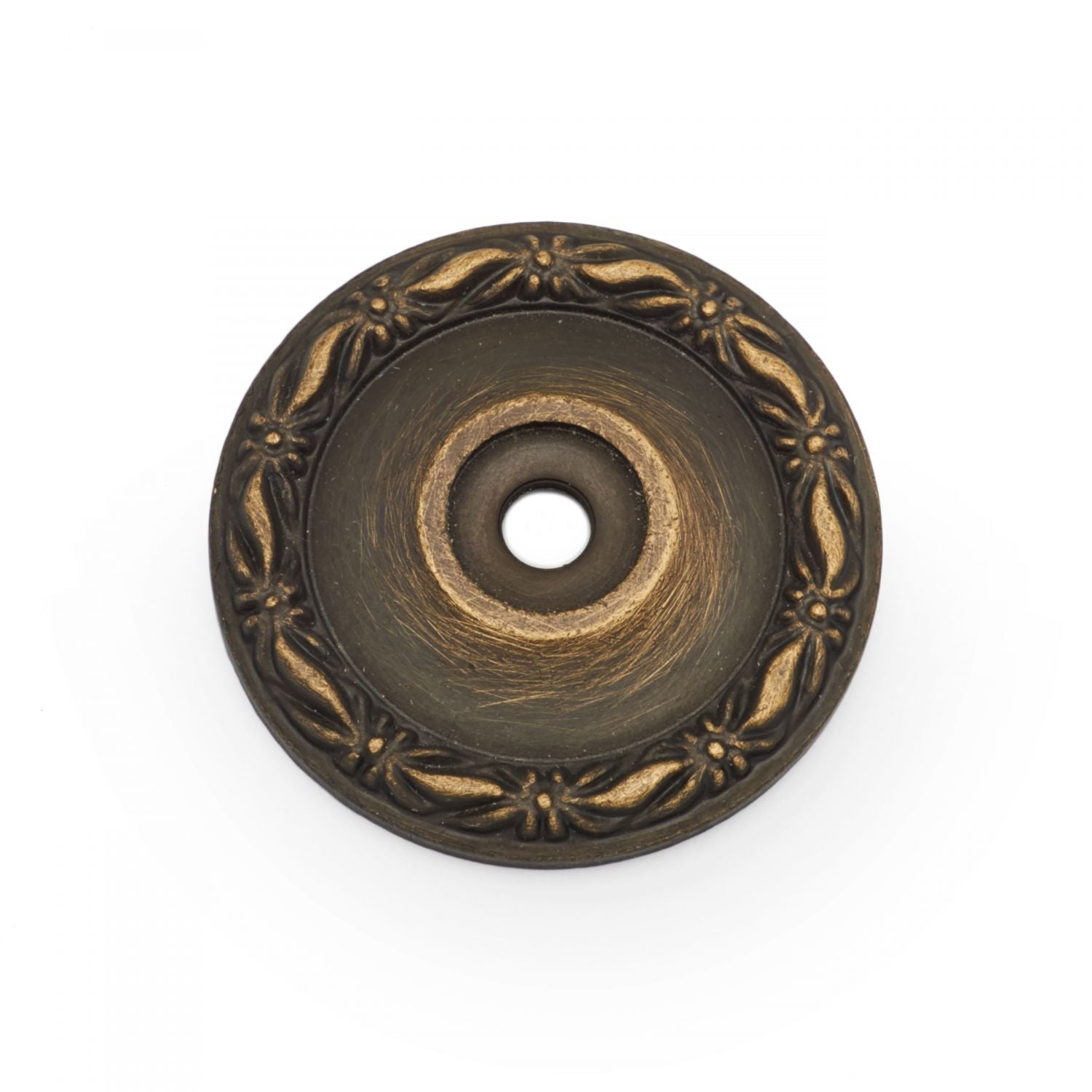 RK International - Deco-Leaf - Flat Deco Leaf Knob Backplate