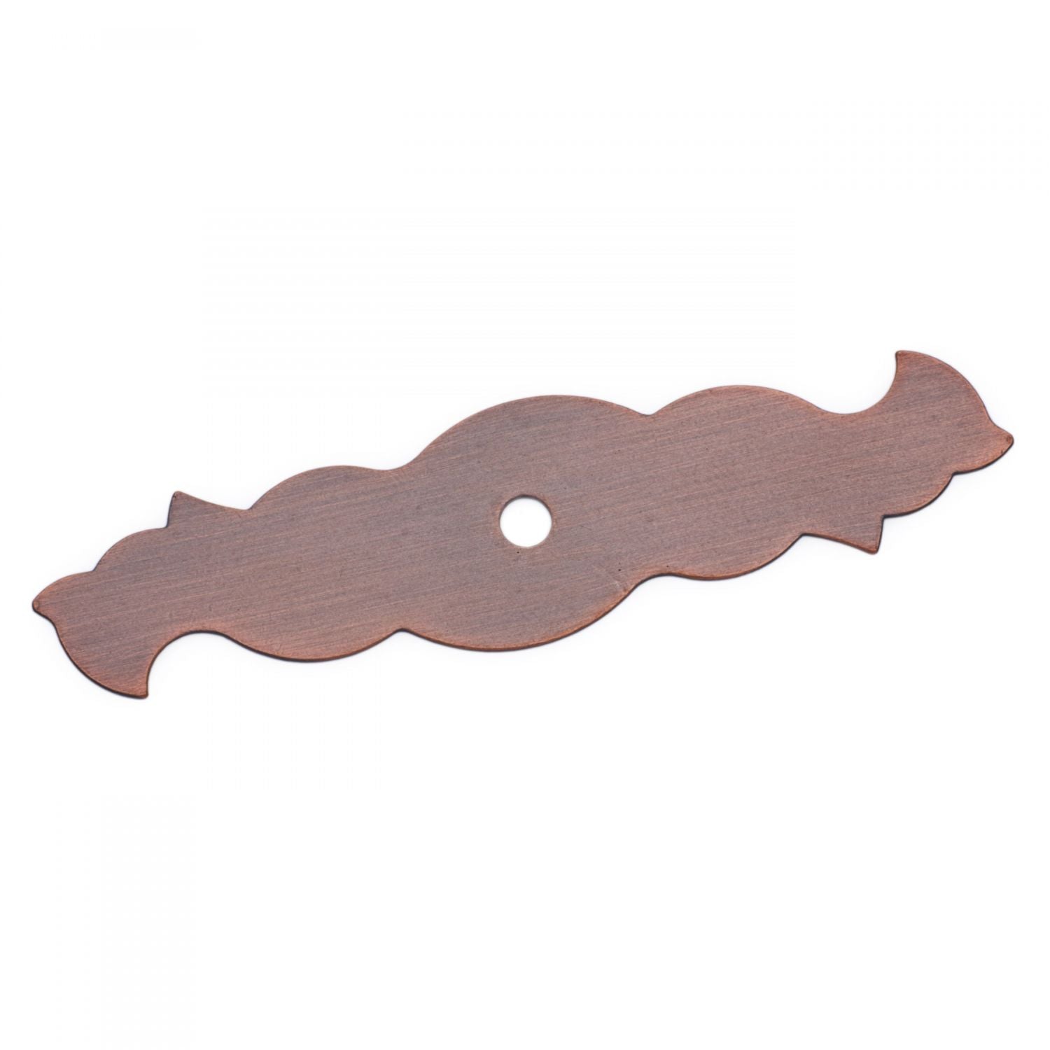 RK International - Miscellaneous Knobs - Curvy Single Hole Knob Backplate