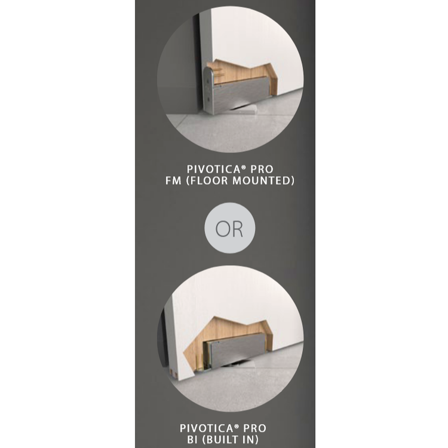 Arlu - Argenta Pivotica Pro - E 100 BI Pivot Hinge (Built In)