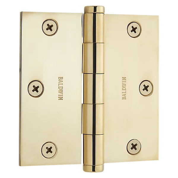 Baldwin - Estate Collection - Hinges - Square Corner Mortise Hinge w/ Non-Removable Pin (Each)