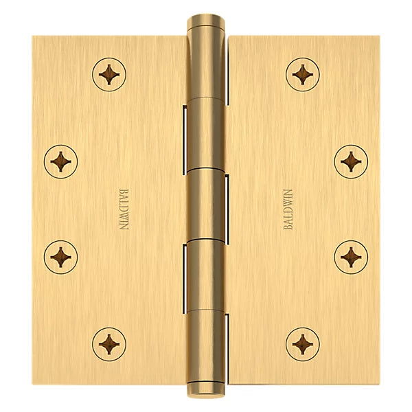 Baldwin - Estate Collection - Hinges - Square Corner Mortise Hinge w/ Non-Removable Pin (Each)
