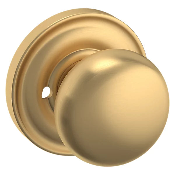 Baldwin - Estate Collection - Knobs & Levers - 5000 (2") Baltimore Door Knob w/ 5048 Rose (Pre-Configured)