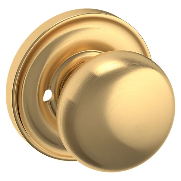 Baldwin - Estate Collection - Knobs & Levers - 5000 (2") Baltimore Door Knob w/ 5048 Rose (Pre-Configured)
