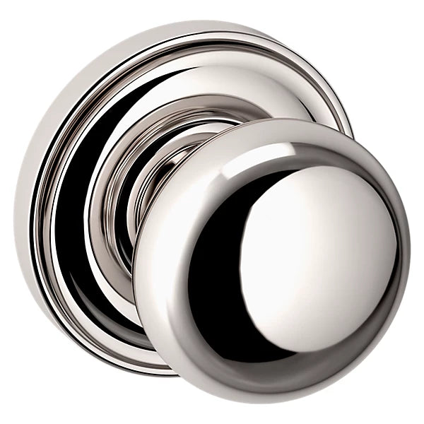 Baldwin - Estate Collection - Knobs & Levers - 5000 (2") Baltimore Door Knob w/ 5048 Rose (Pre-Configured)