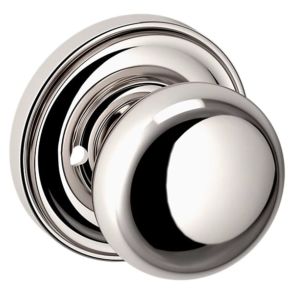 Baldwin - Estate Collection - Knobs & Levers - 5000 (2") Baltimore Door Knob w/ 5048 Rose (Pre-Configured)