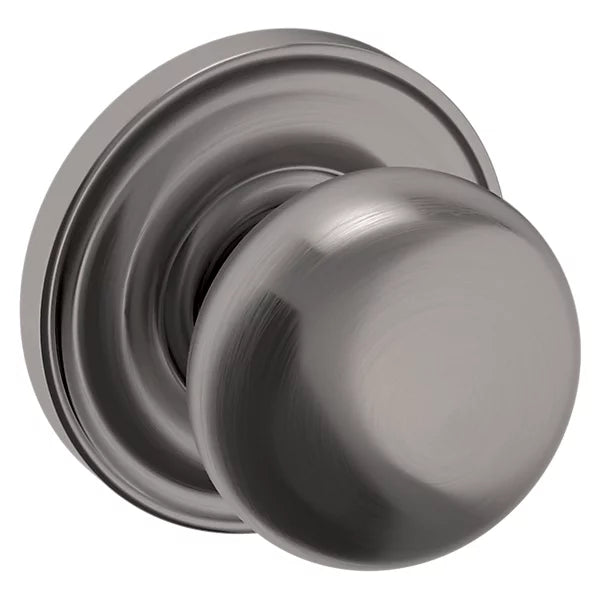 Baldwin - Estate Collection - Knobs & Levers - 5000 (2") Baltimore Door Knob w/ 5048 Rose (Pre-Configured)