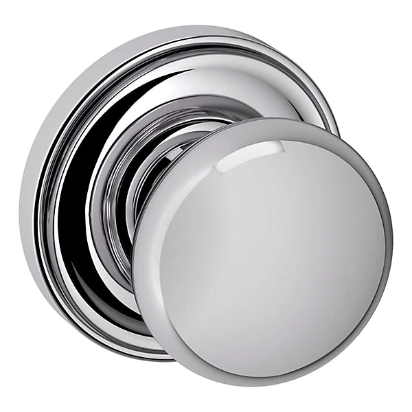 Baldwin - Estate Collection - Knobs & Levers - 5000 (2") Baltimore Door Knob w/ 5048 Rose (Pre-Configured)
