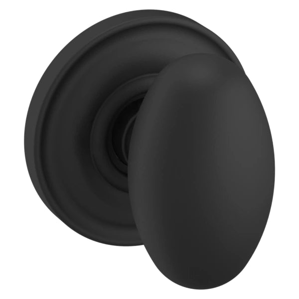 Baldwin - Estate Collection - Knobs & Levers - 5025 Egg Door Knob w/ 5048 Rose (Pre-Configured)