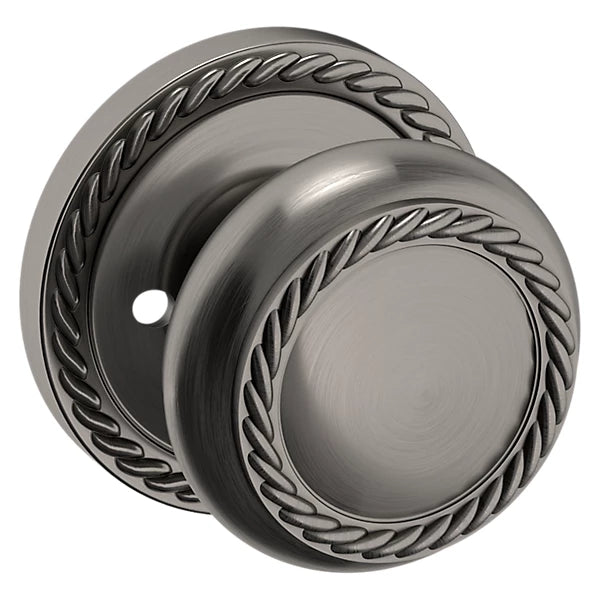 Baldwin - Estate Collection - Knobs & Levers - 5064 Bristol Door Knob w/ 5046 Rose (Pre-Configured)