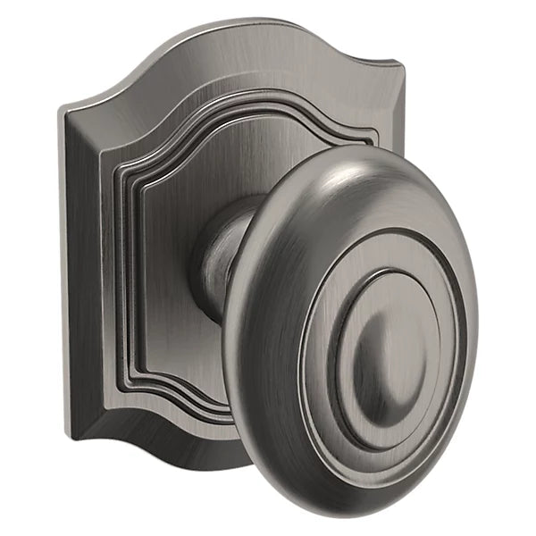 Baldwin - Estate Collection - Knobs & Levers - 5077 Bethpage Door Knob w/ R027 Rose (Pre-Configured)