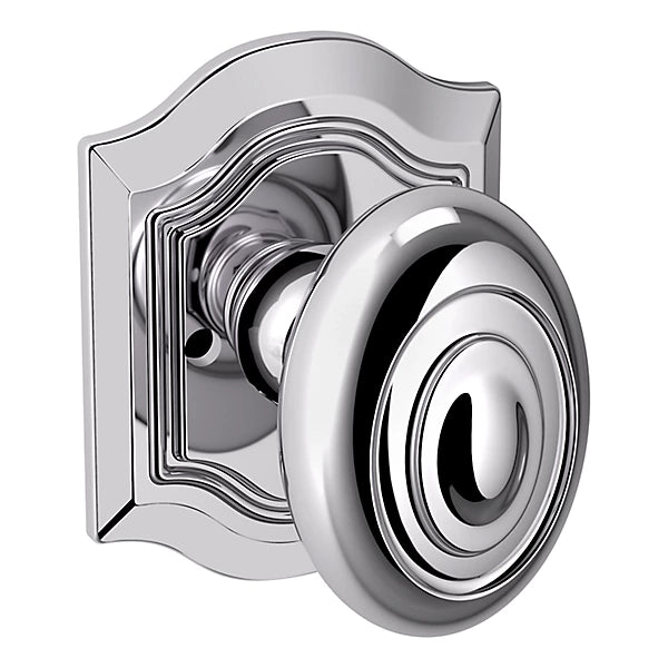 Baldwin - Estate Collection - Knobs & Levers - 5077 Bethpage Door Knob w/ R027 Rose (Pre-Configured)