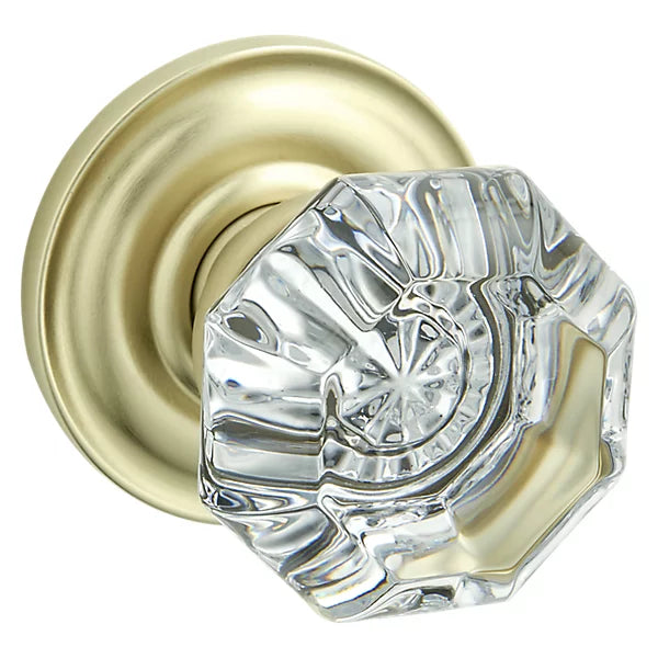 Baldwin - Estate Collection - Knobs & Levers - 5080 Filmore Door Knob w/ 5048 Rose (Pre-Configured)